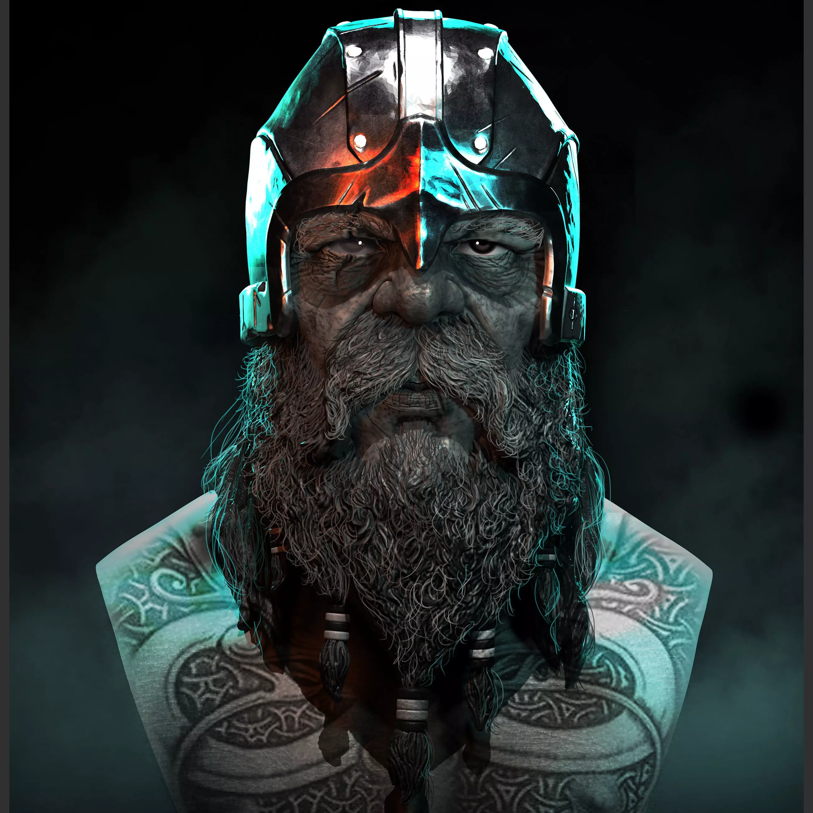 Viking Bust Free 3D print model
