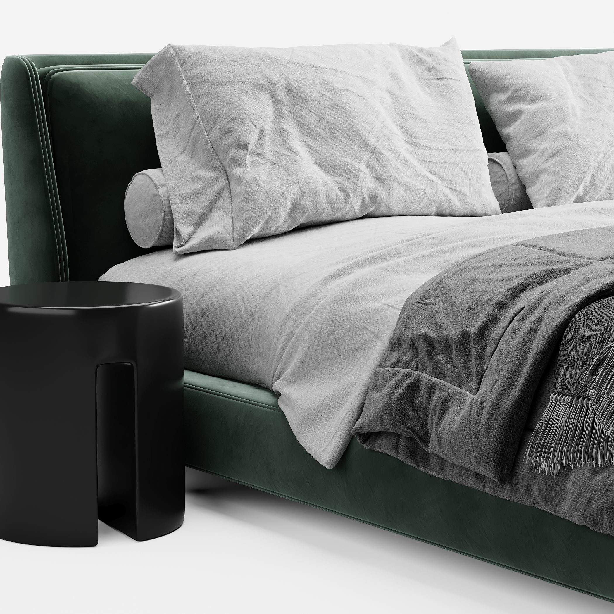 Minotti Spencer bed  3D model_5