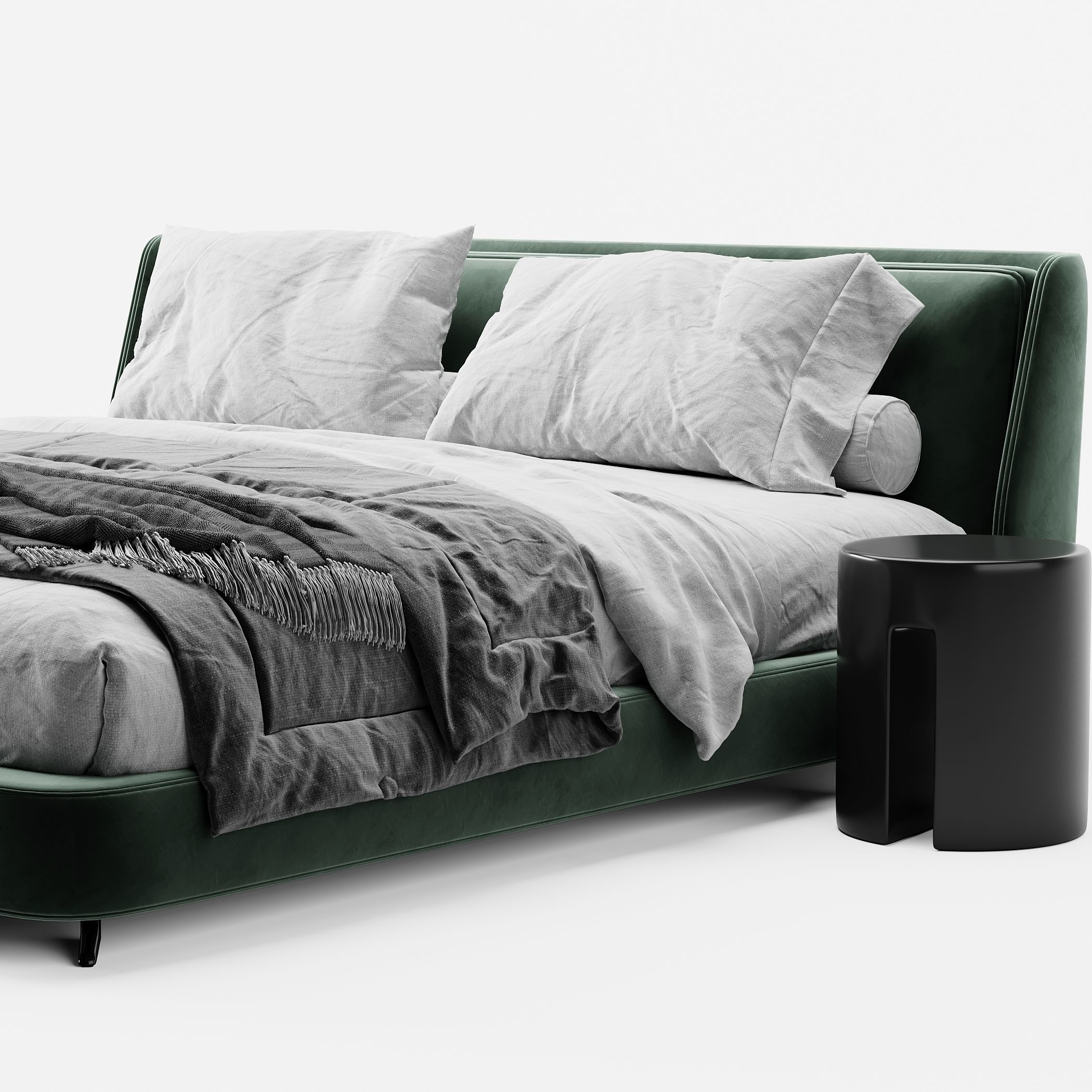 Minotti Spencer bed  3D model_3