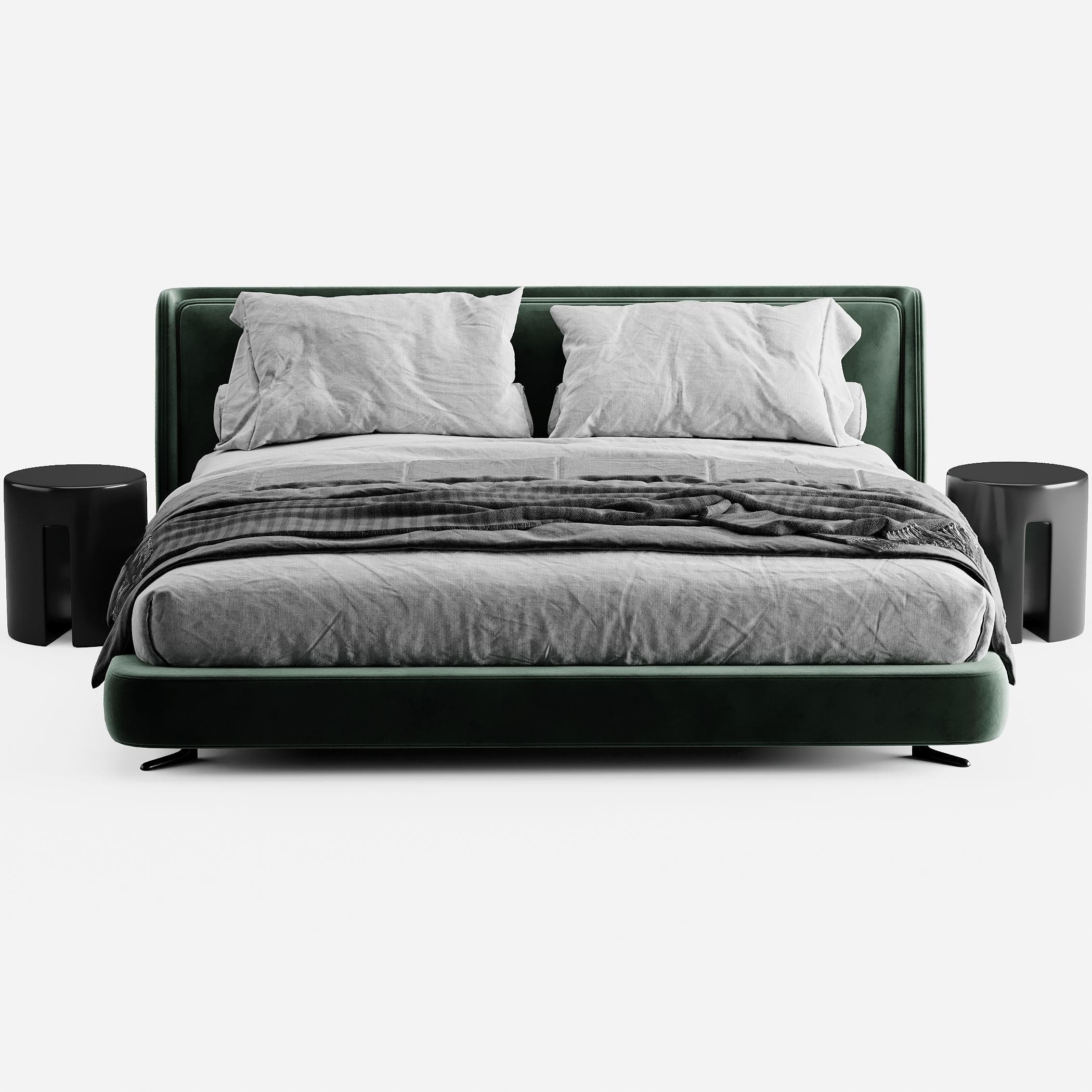 Minotti Spencer bed  3D model_2