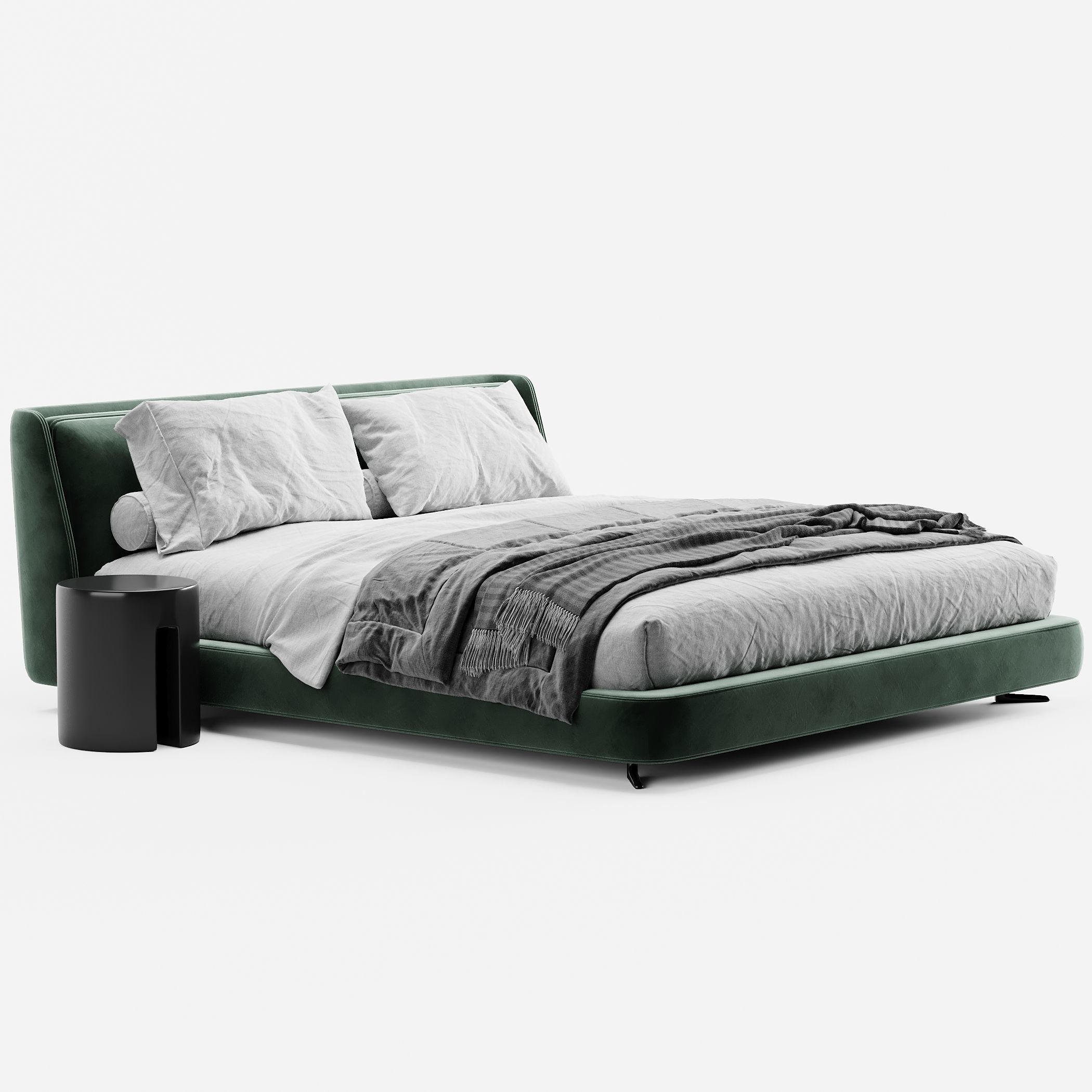 Minotti Spencer bed  3D model_4