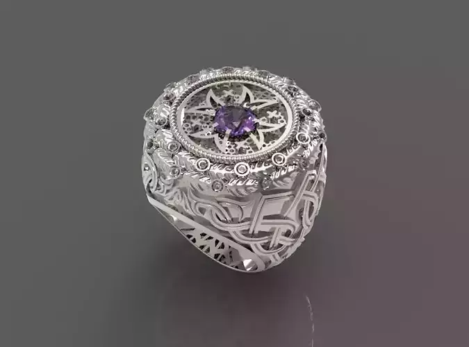MAN RING MALTIC CROSS  3D print model