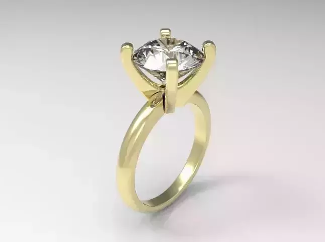 woman solitaire diamond ring 7 parts R00144