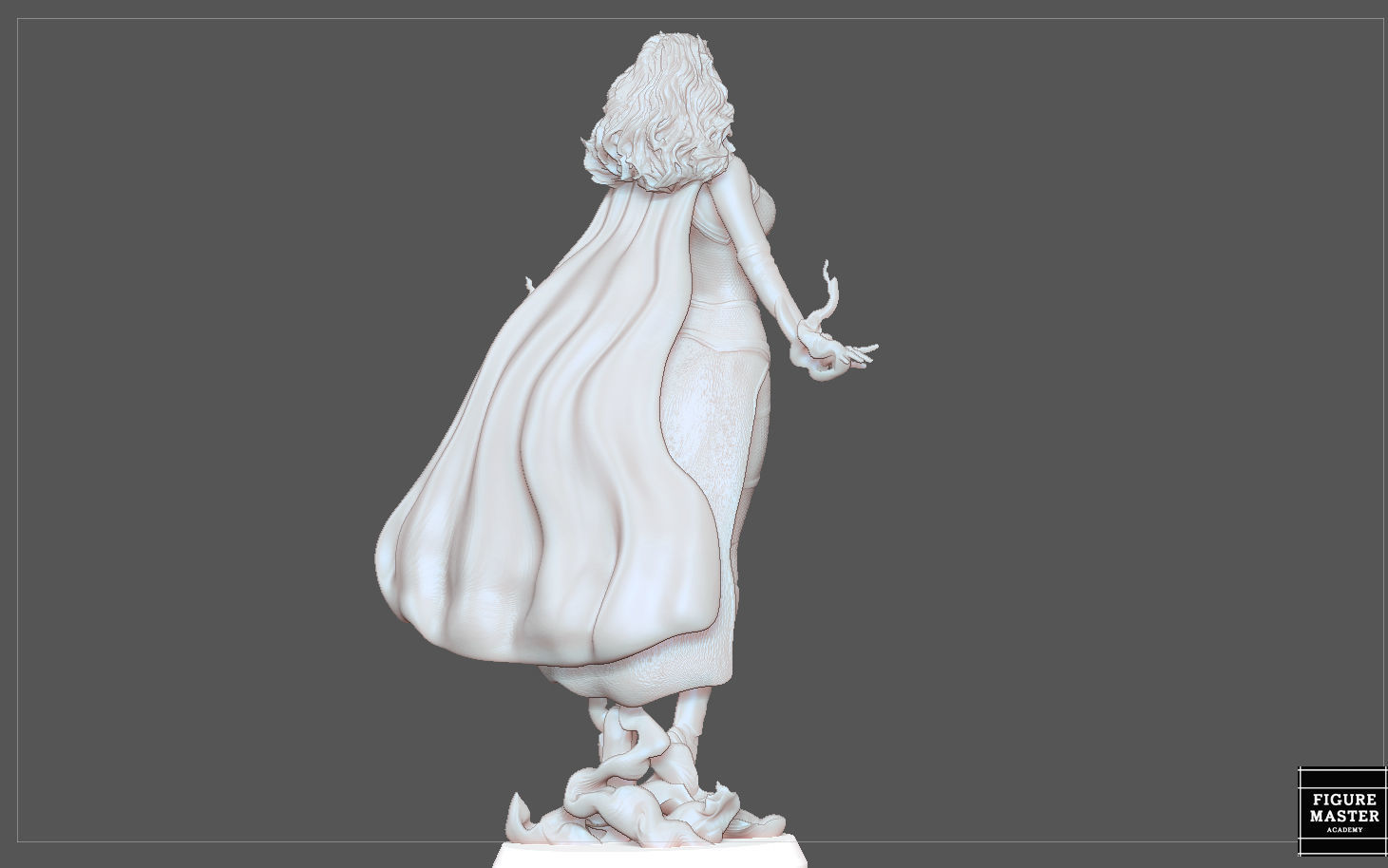 WANDA SCARLET WITCH FROM MARVEL MCU DRAMA WANDA VISION CHARACTER 3D print model_20