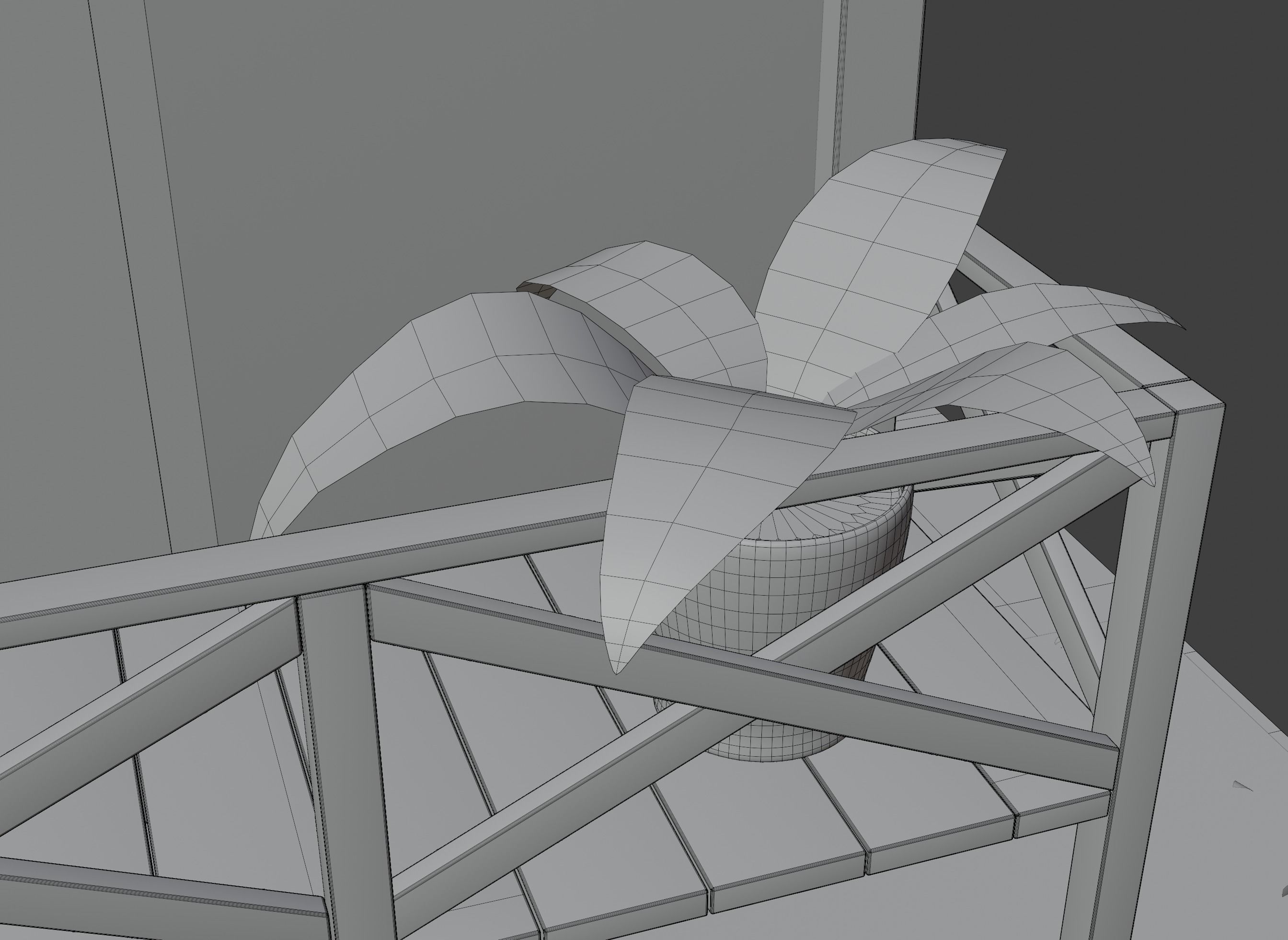 Forest House Scene 3D model_17