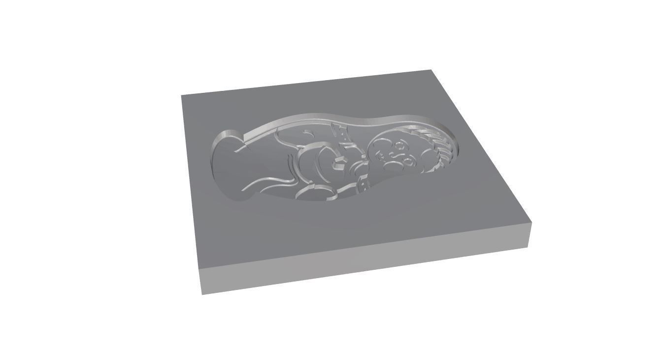 Cookie mold  3D print model_25