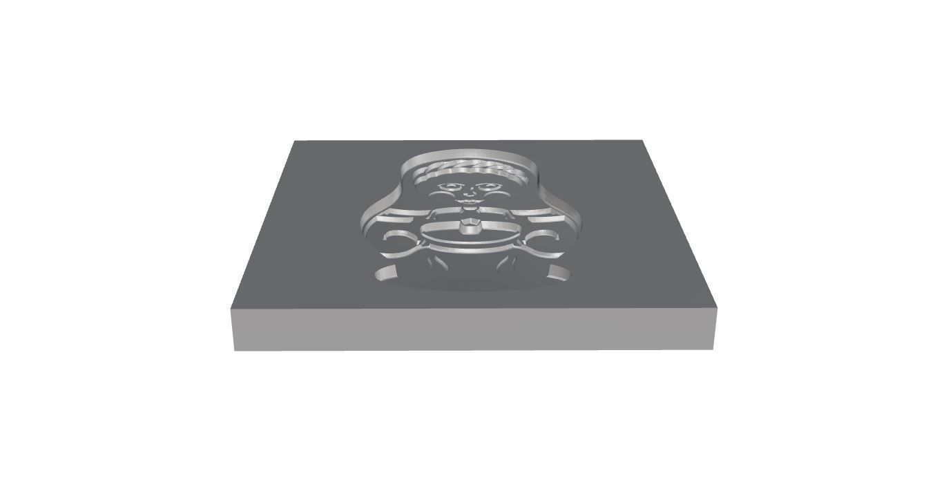 Cookie mold  3D print model_26