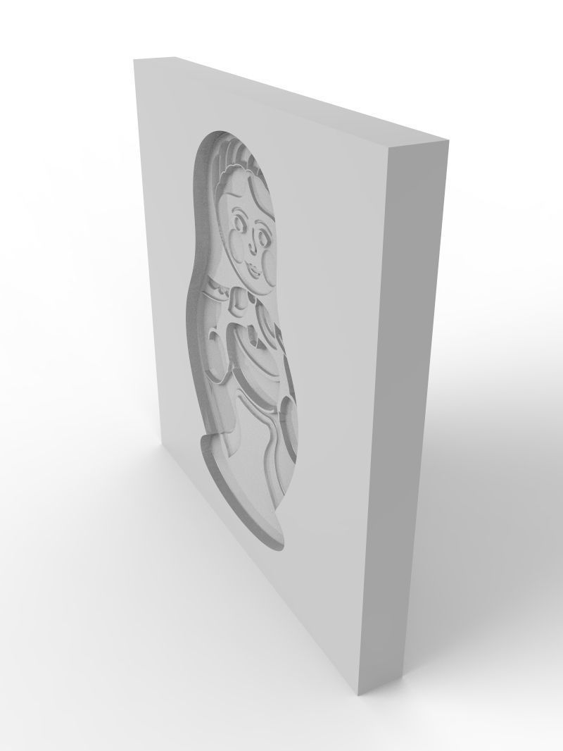 Cookie mold  3D print model_19