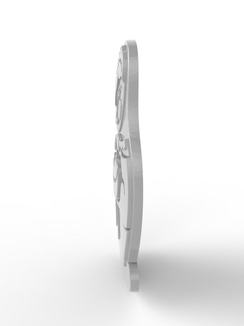 Cookie mold  3D print model_13