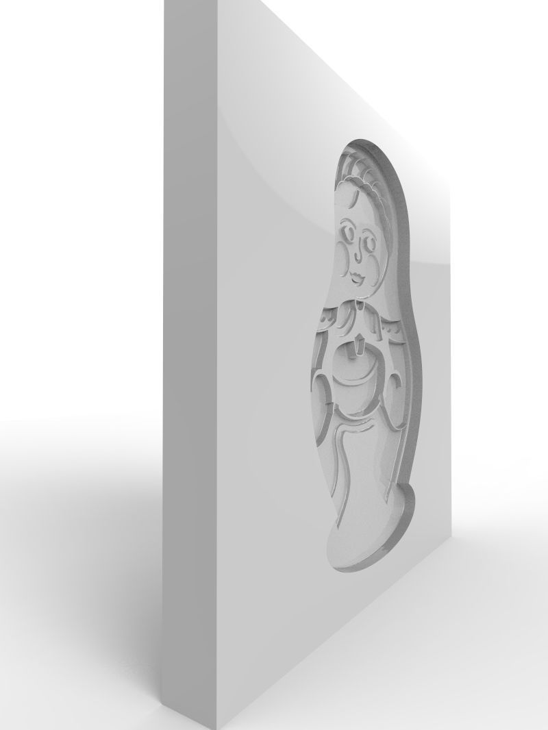 Cookie mold  3D print model_16