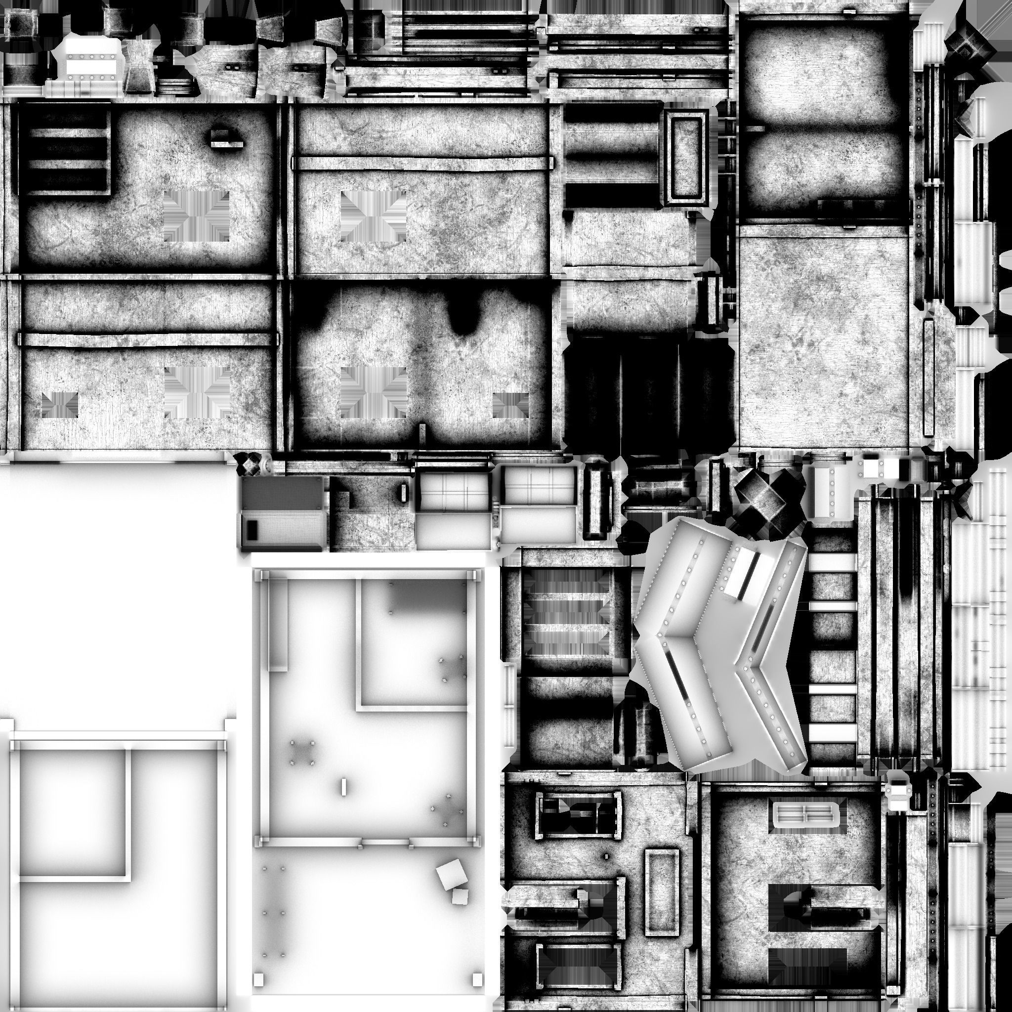 Western Jail - Sheriff - Wild West - Backdrop Full Perm Low-poly 3D model_22