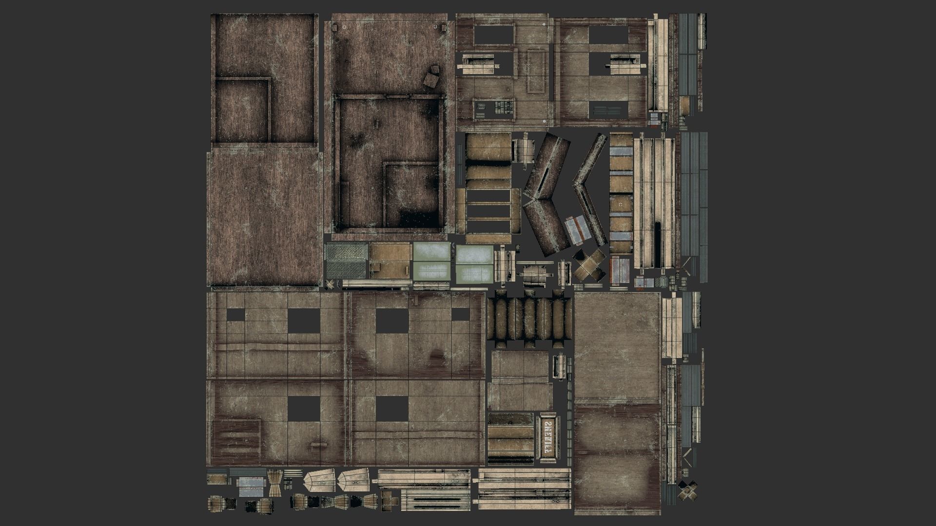 Western Jail - Sheriff - Wild West - Backdrop Full Perm Low-poly 3D model_13