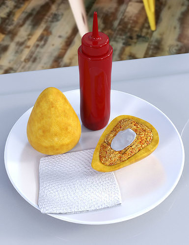 Coxinha de Galinha - Dieggo s Coxinha for DAZ STUDIO 3D model
