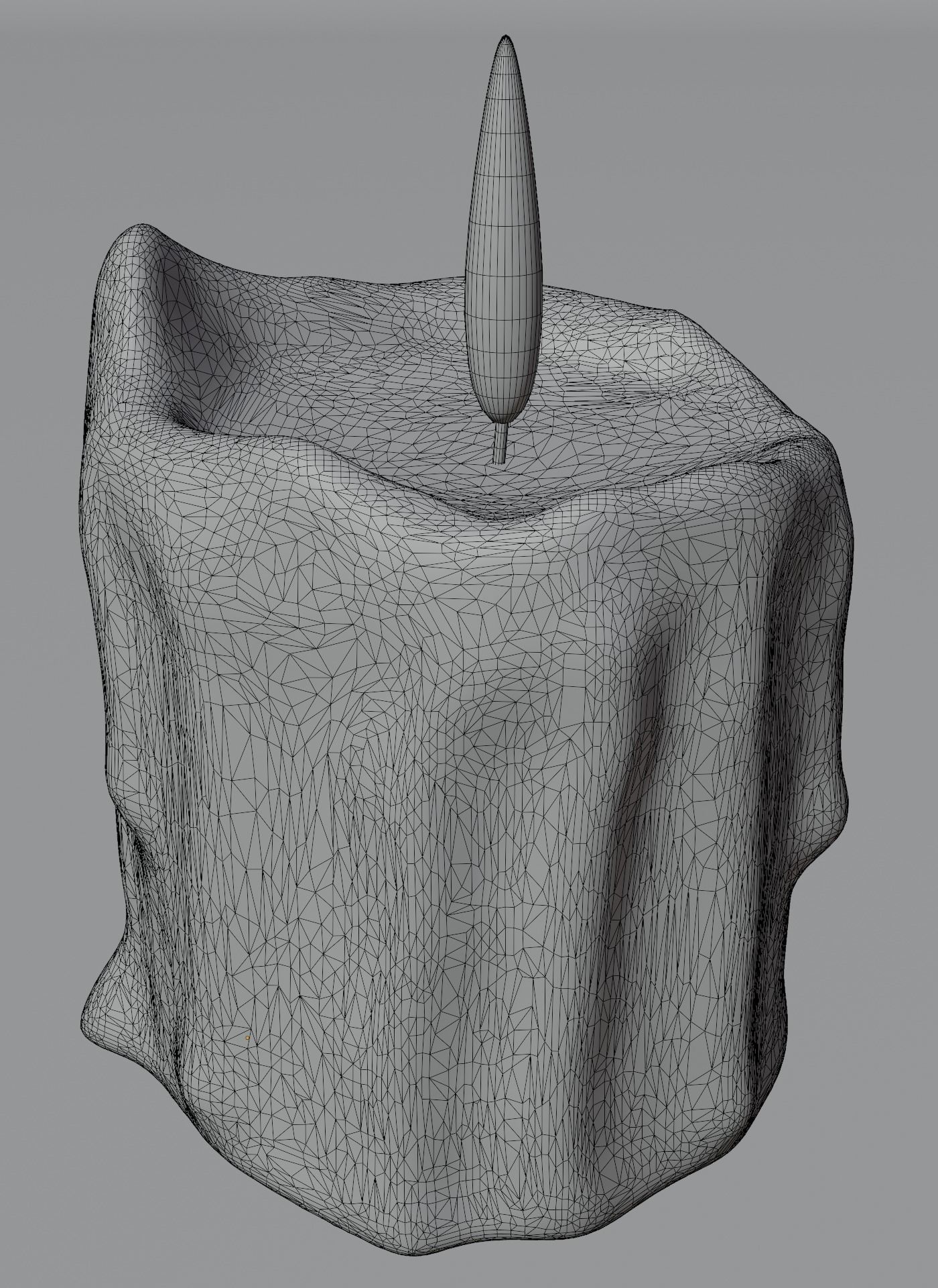 Melted Candles 3D model_13
