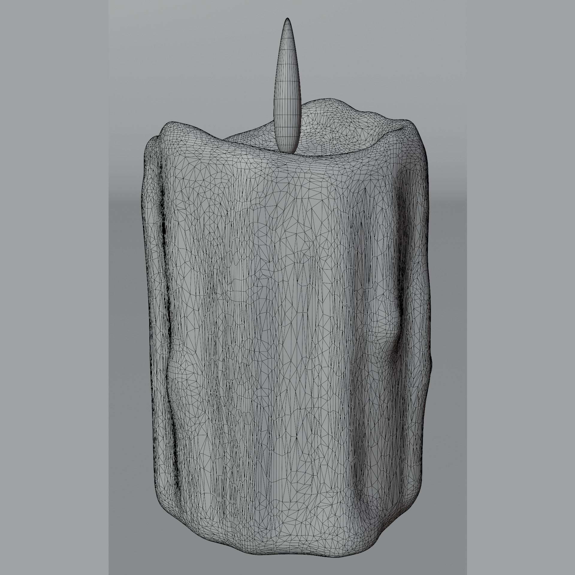 Melted Candles 3D model_12