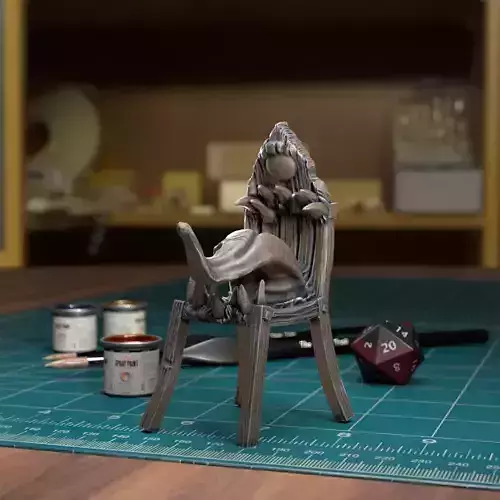 Chair Mimic Pre-Supported 3D print model