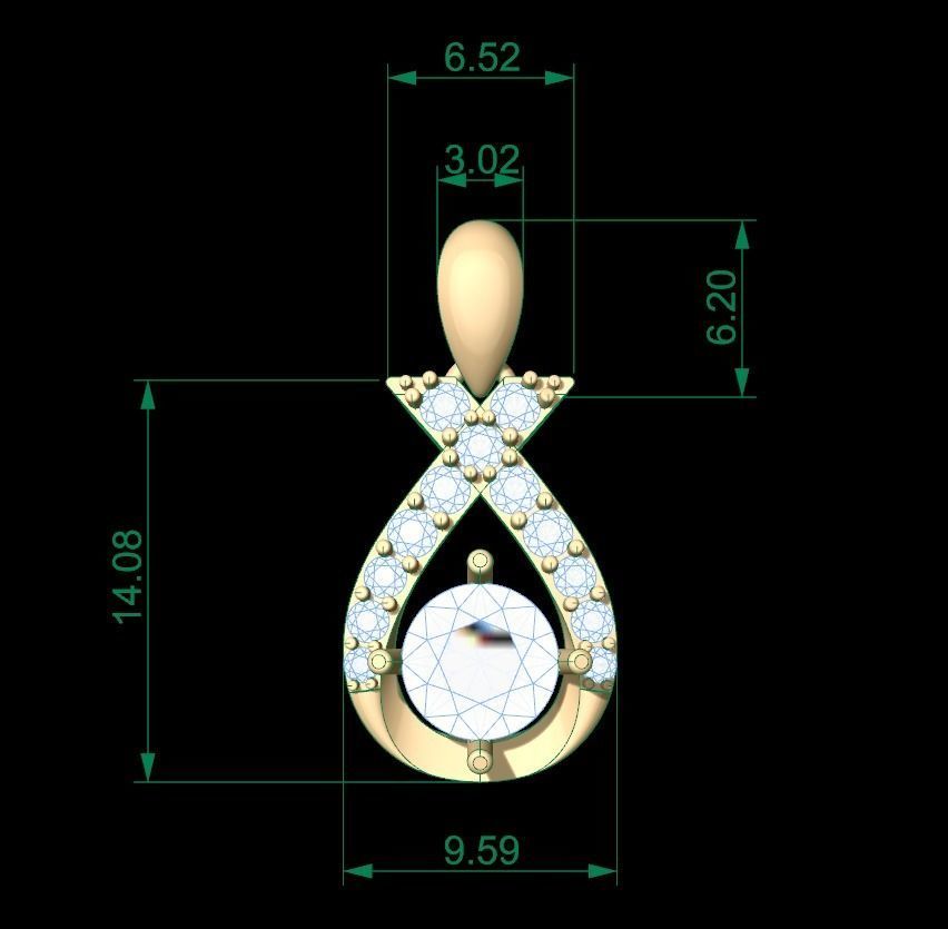 Pendant 114 3D print model_8