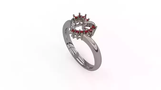 Woman Solitaire Ring 215