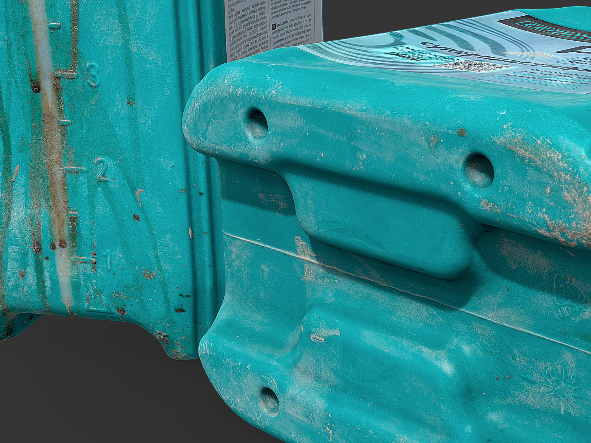 Plastic Jerrycan Low-poly 3D model_9