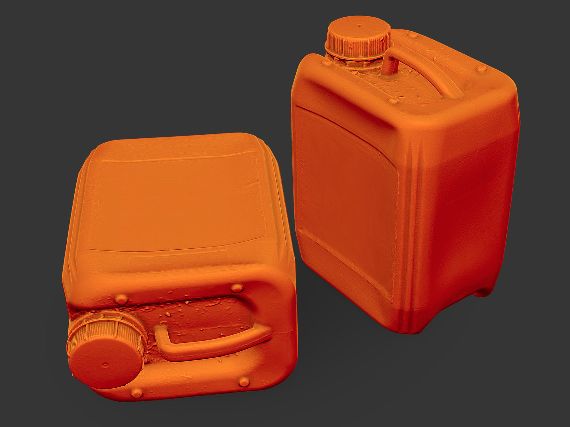 Plastic Jerrycan Low-poly 3D model_4