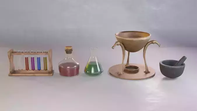 Alchemy Set test tube liquids