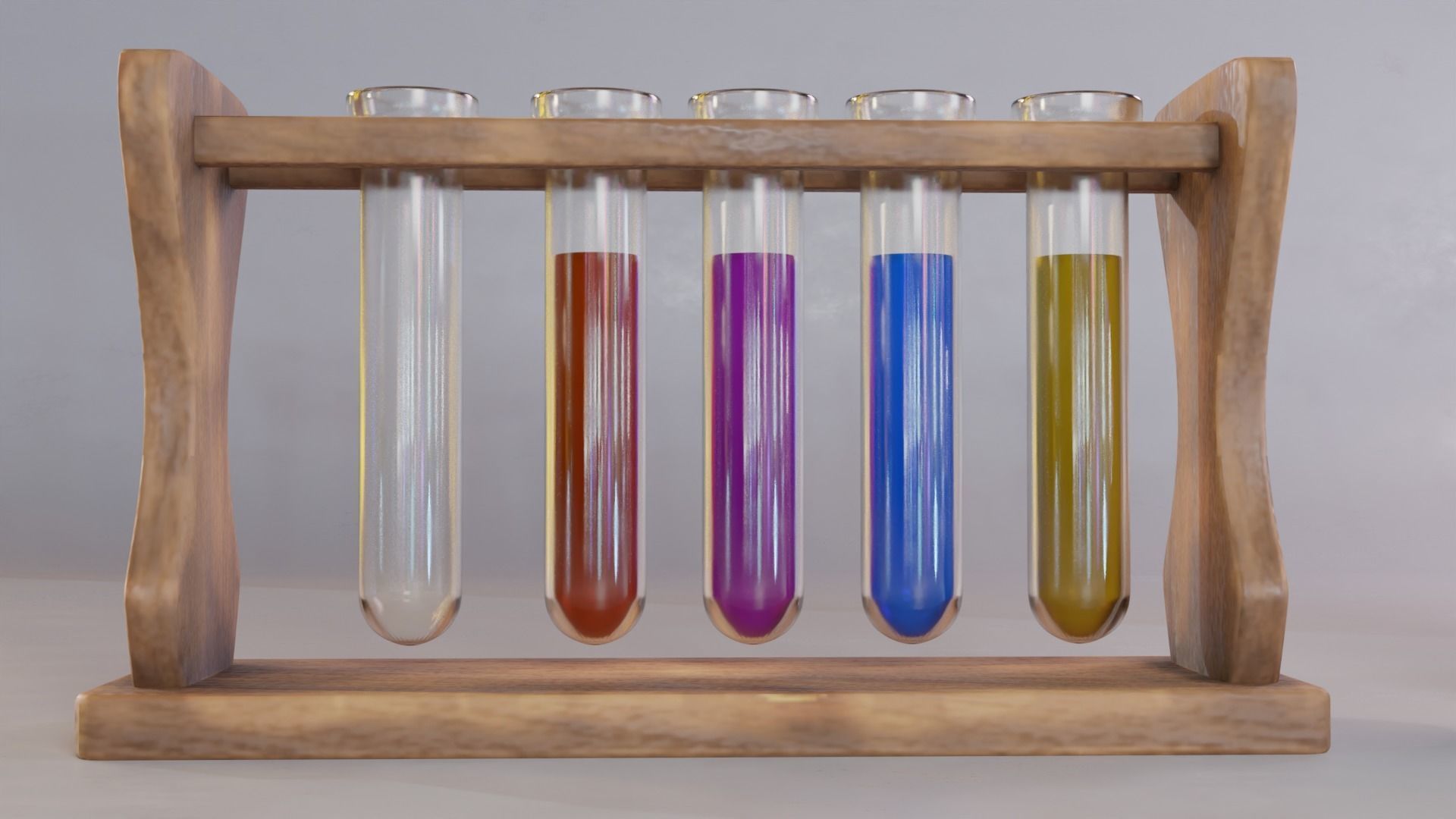 Alchemy Set test tube liquids 3D model_4