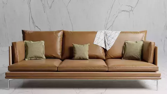 Couch sofa with pillows