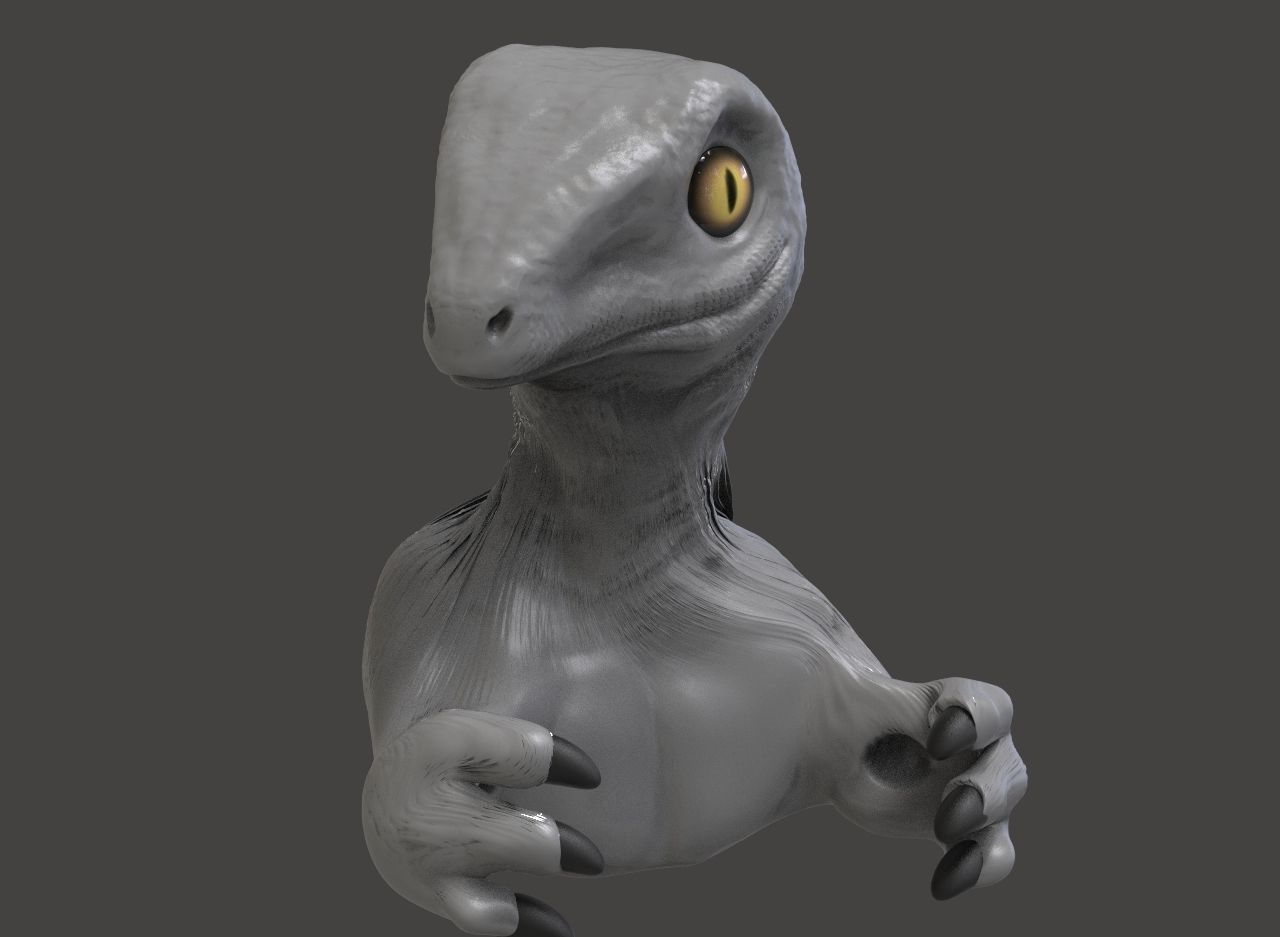 Toilet Paper Dino Hoder 3D print model_3