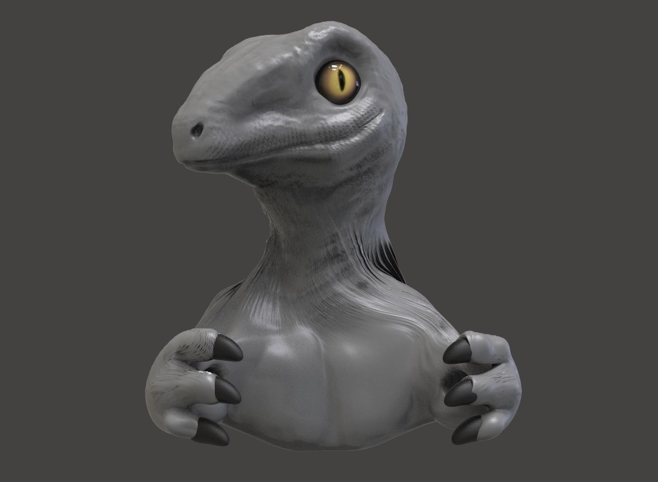 Toilet Paper Dino Hoder 3D print model_5
