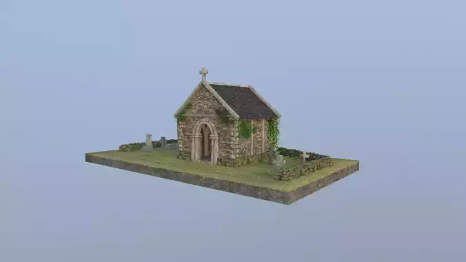 Small Memorial Chapel with cemetary