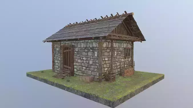 Medieval stone house