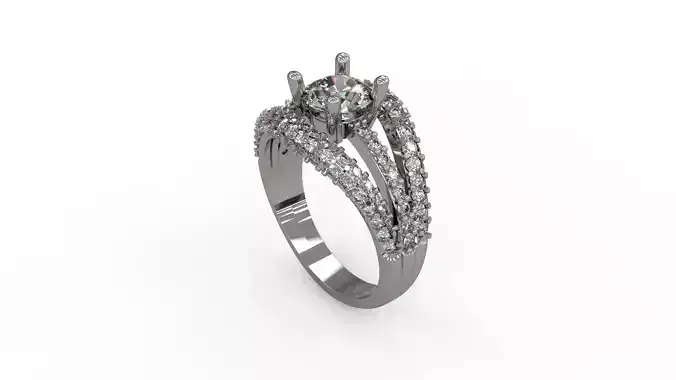 Woman Solitaire Ring 222