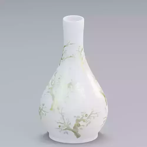 Vase35 vase with gold leaves