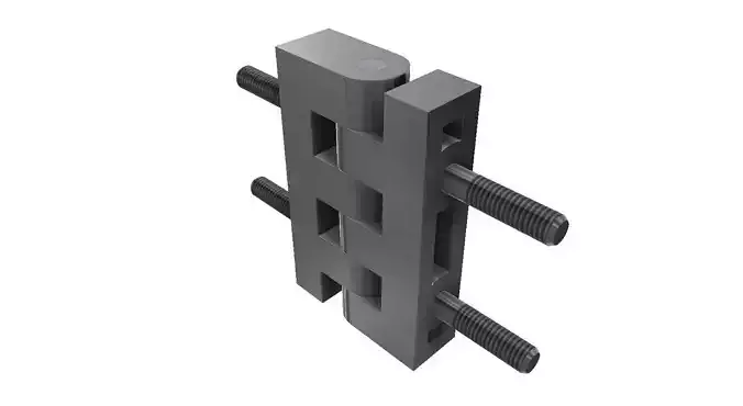 HINGE metal bracket with two bolts