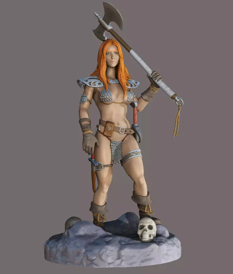 Red Sonja 3D print model_0