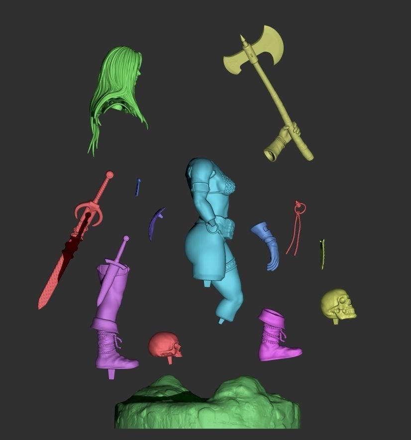 Red Sonja 3D print model_9