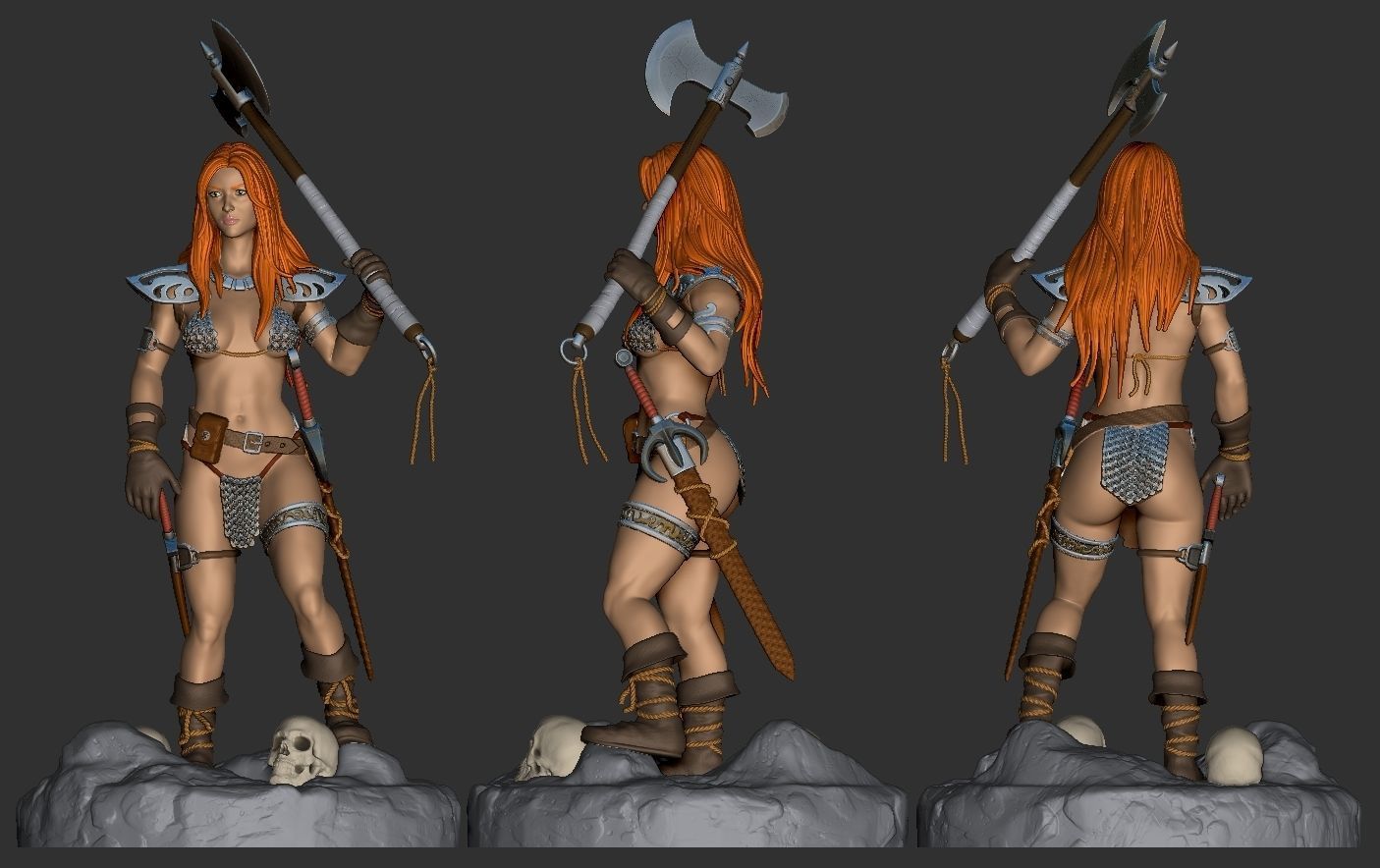 Red Sonja 3D print model_4
