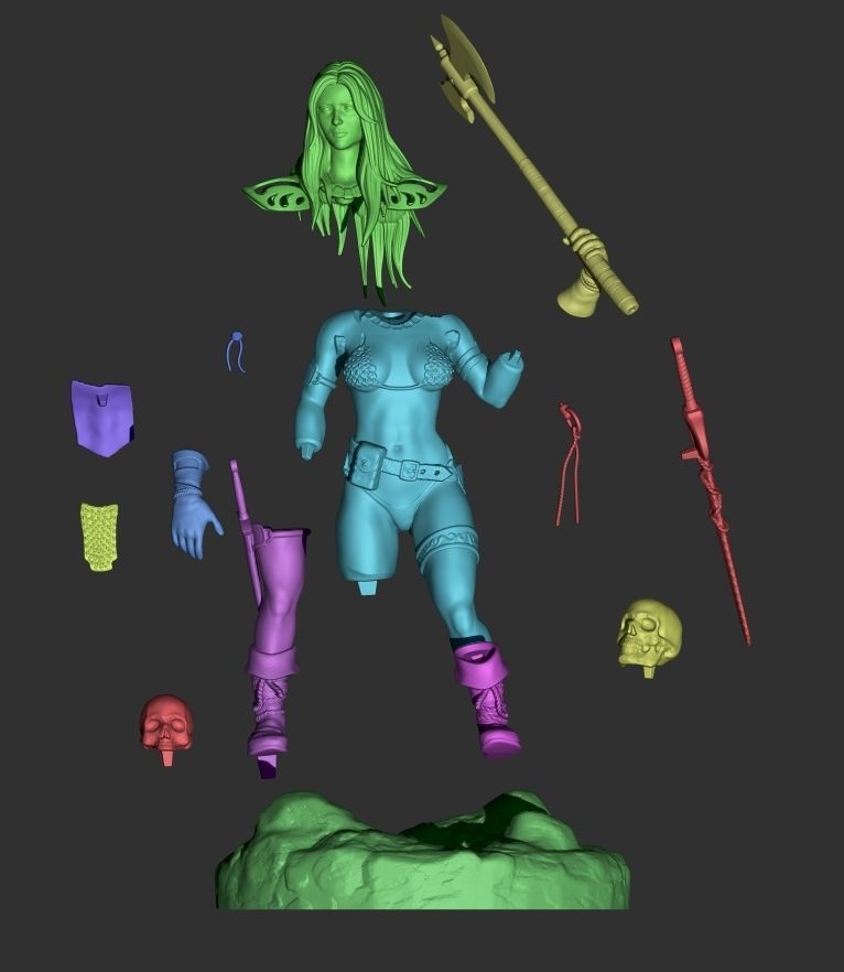 Red Sonja 3D print model_10