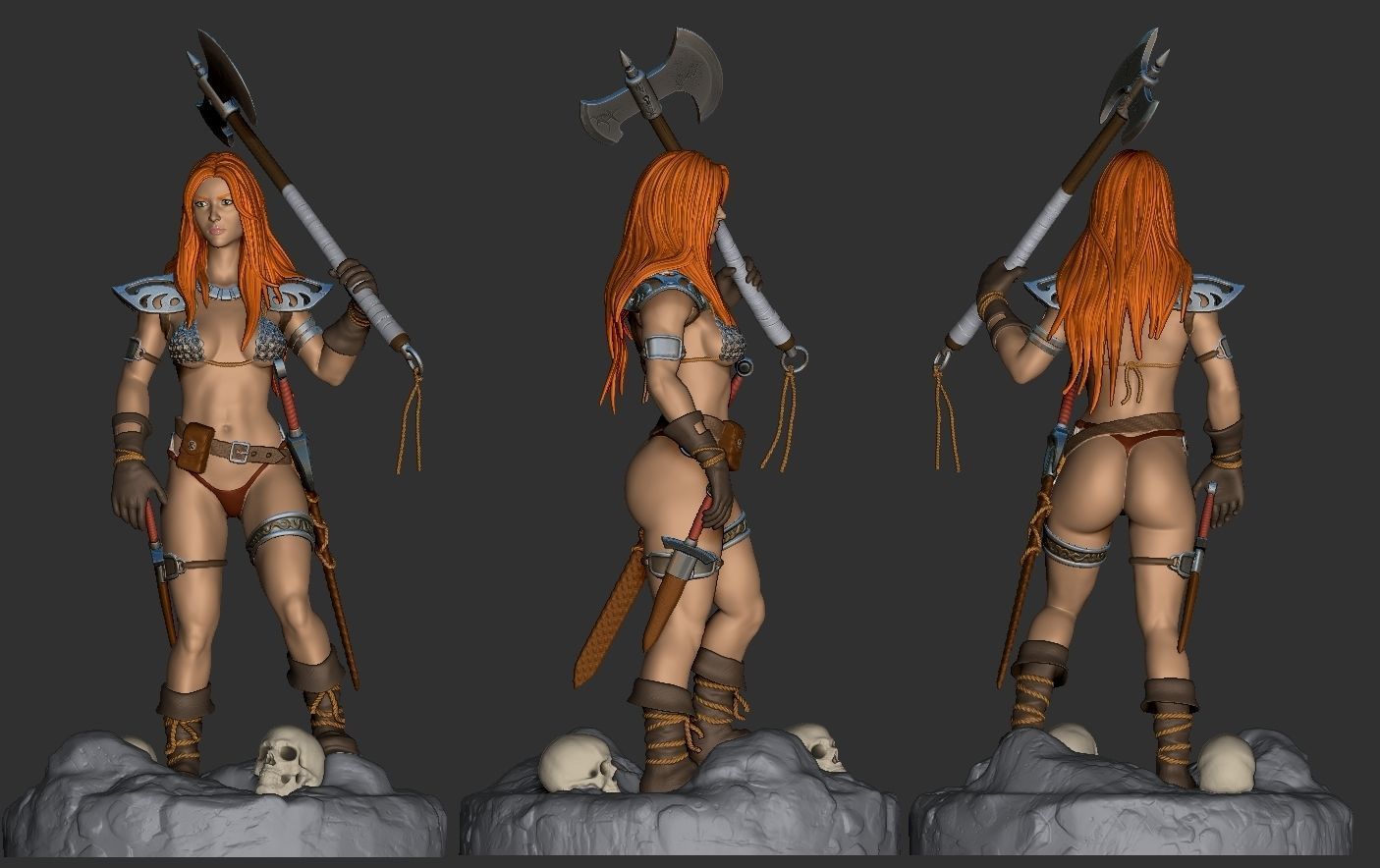 Red Sonja 3D print model_5
