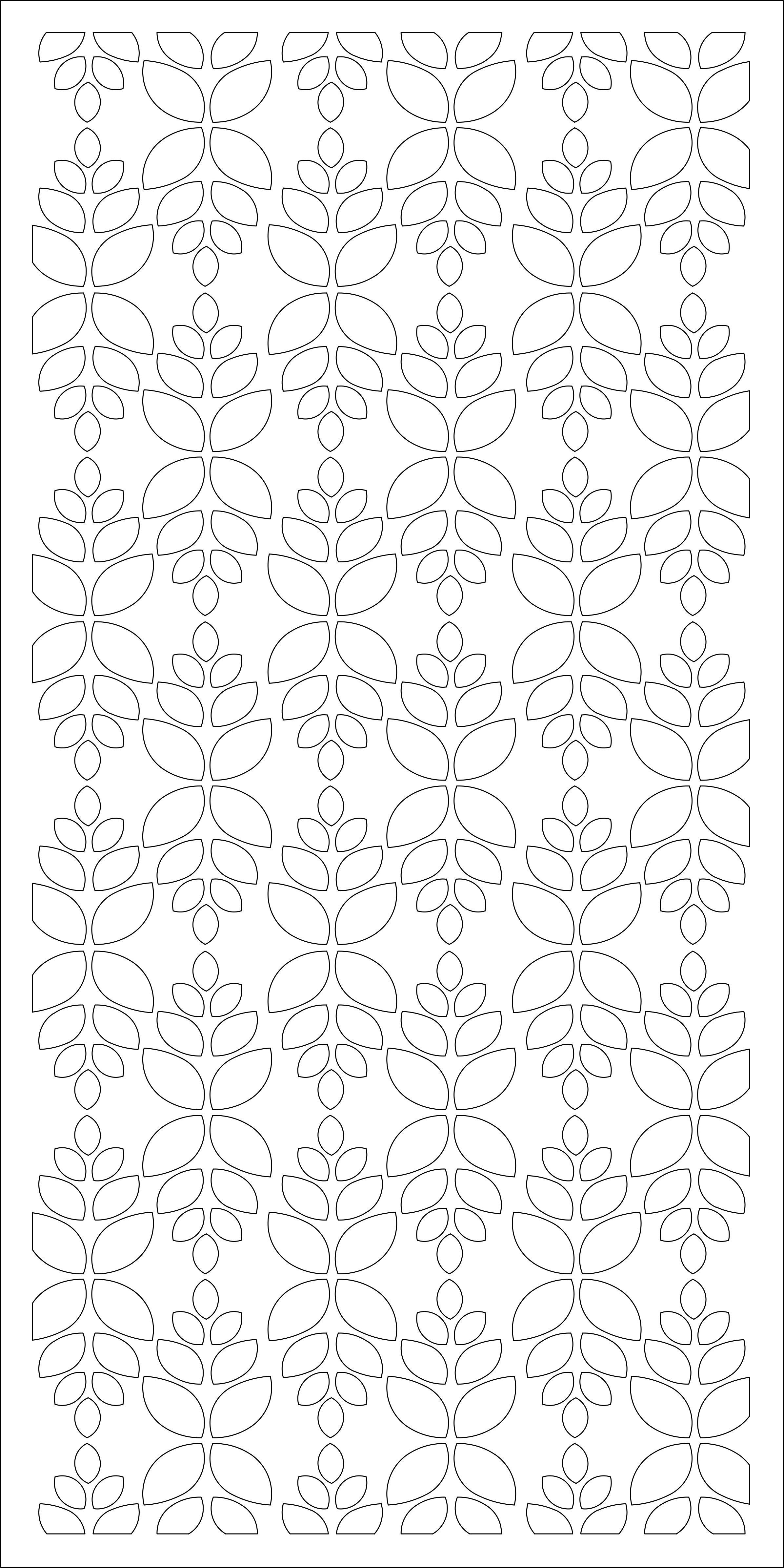 Partition decorative metal screen 3D model_2