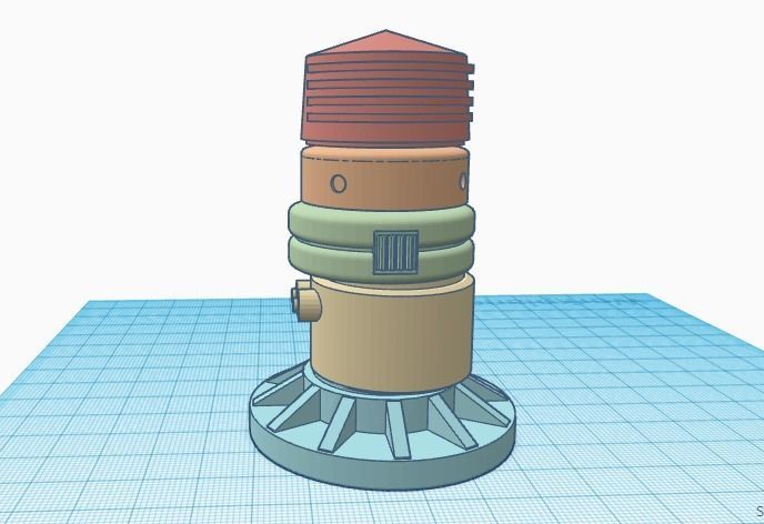 Star Wars Mini vaporator unit 3D print model_3