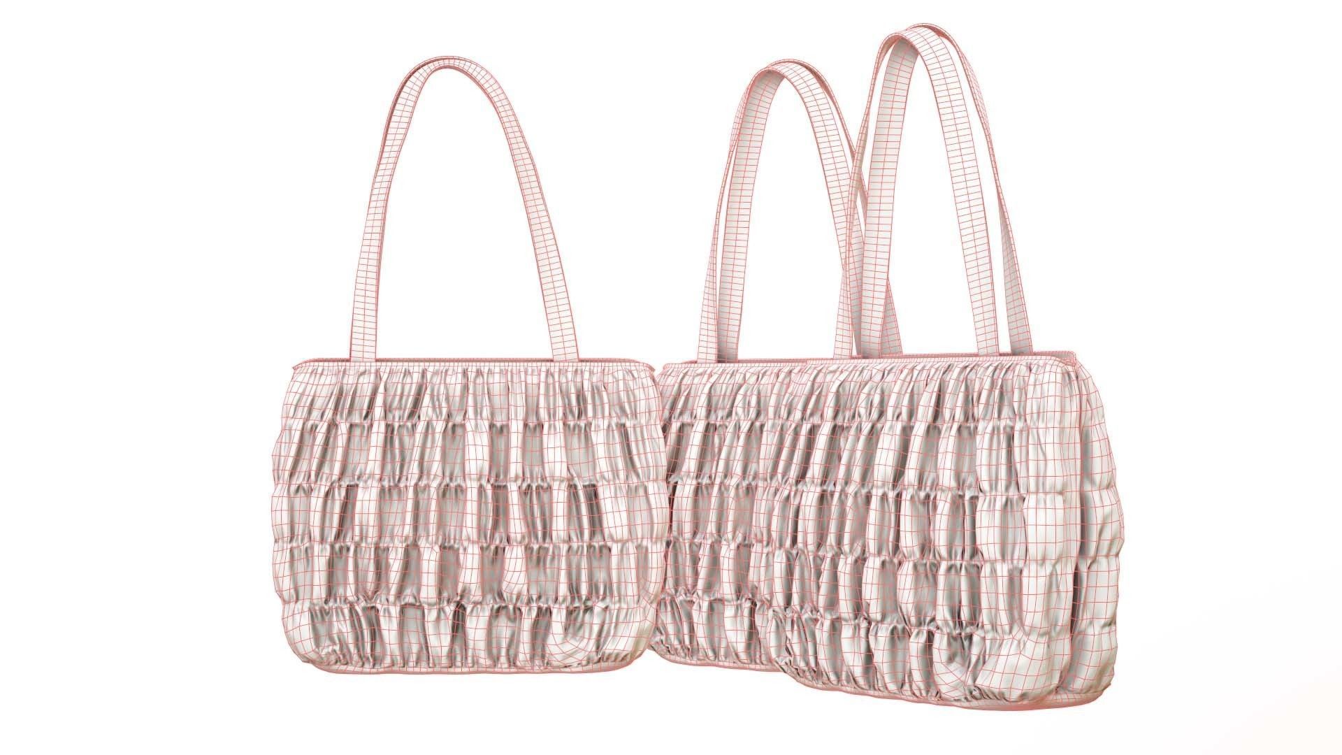 Elegant Woman Handbag Low-poly 3D model_12