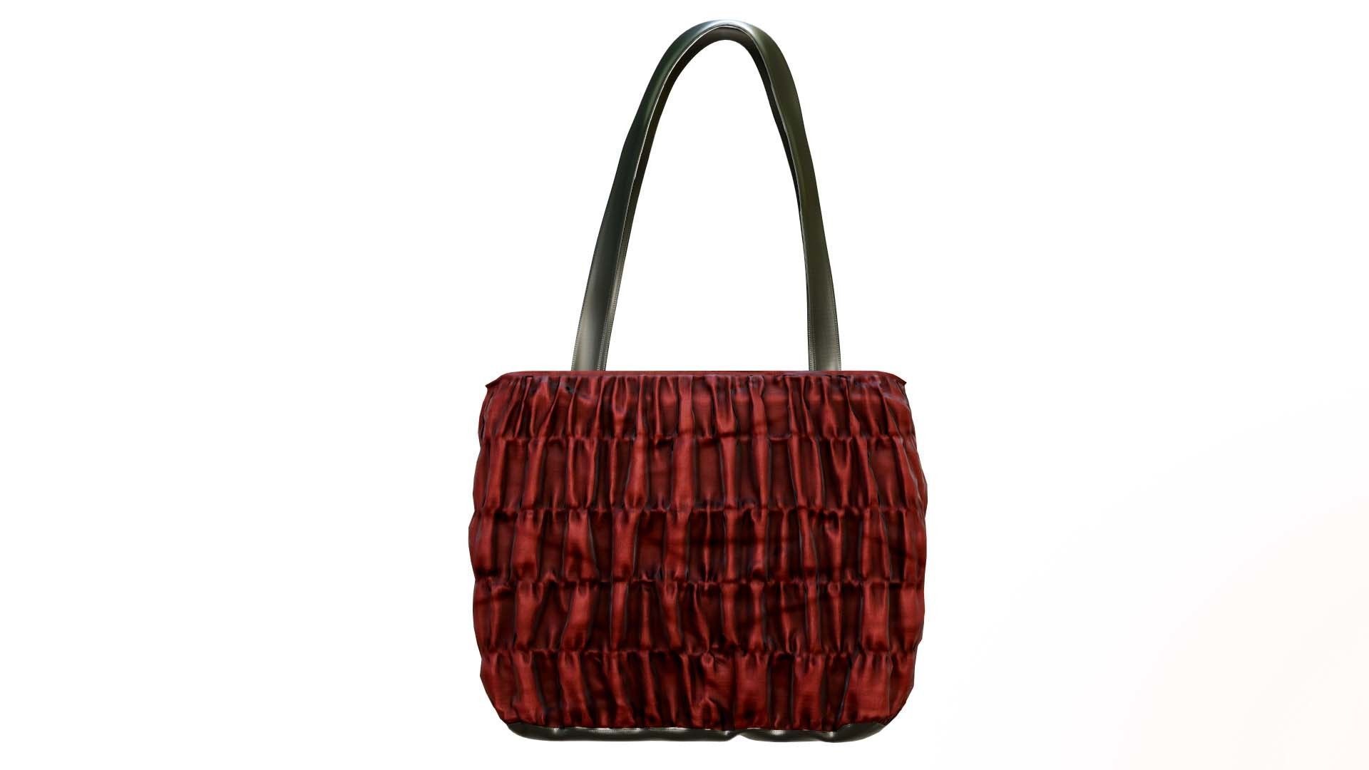 Elegant Woman Handbag Low-poly 3D model_6