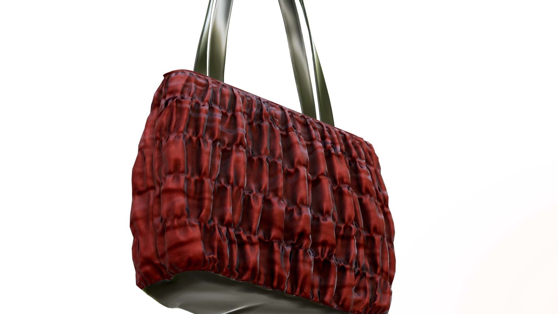 Elegant Woman Handbag Low-poly 3D model_7