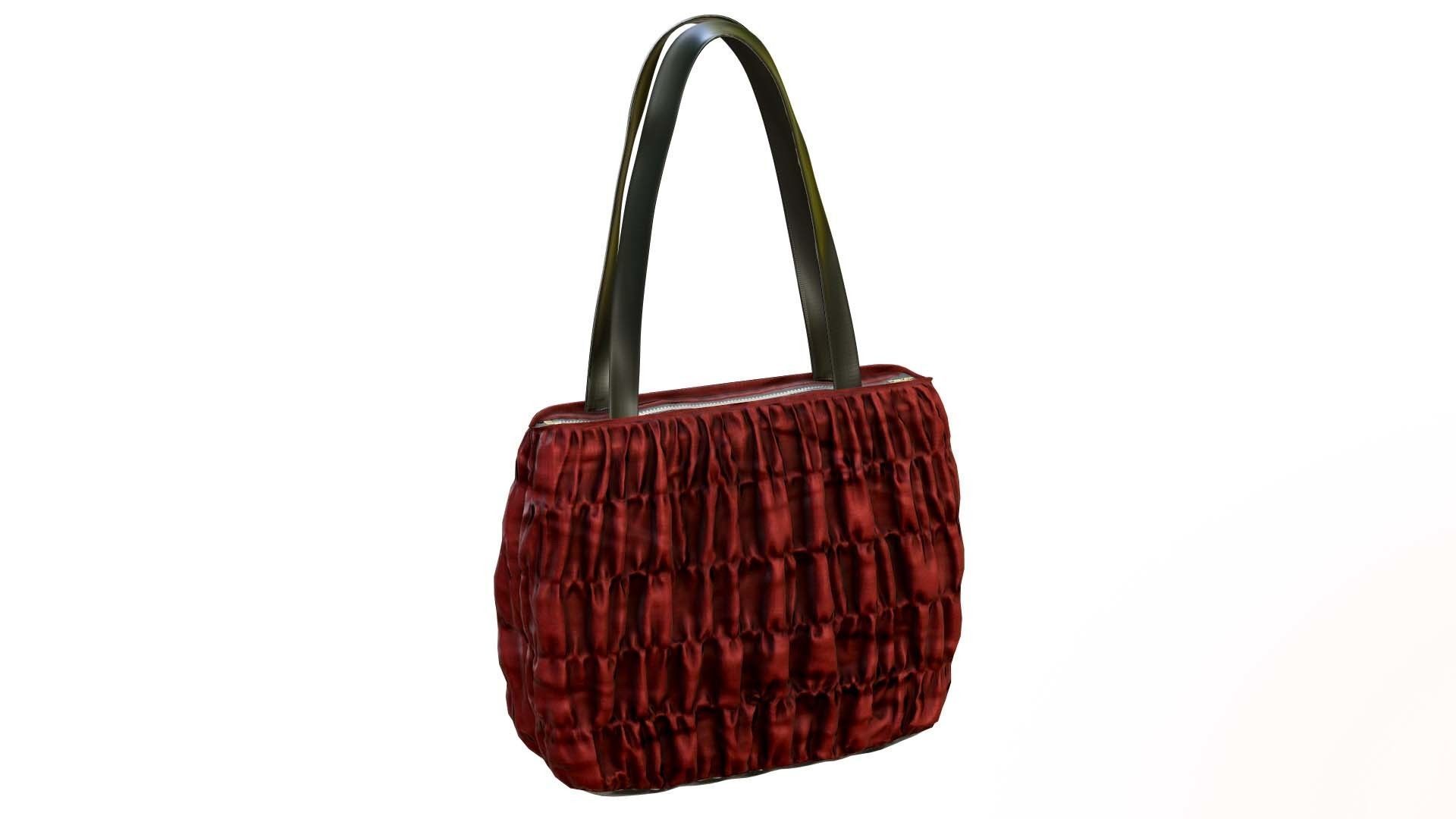 Elegant Woman Handbag Low-poly 3D model_3