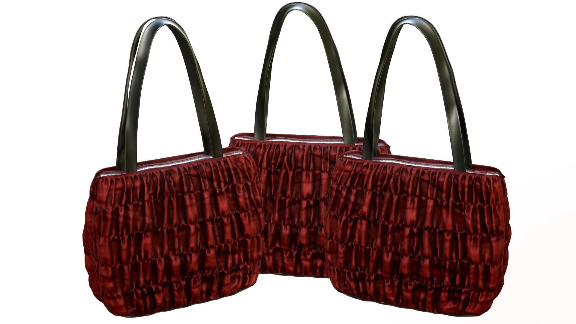 Elegant Woman Handbag Low-poly 3D model_9