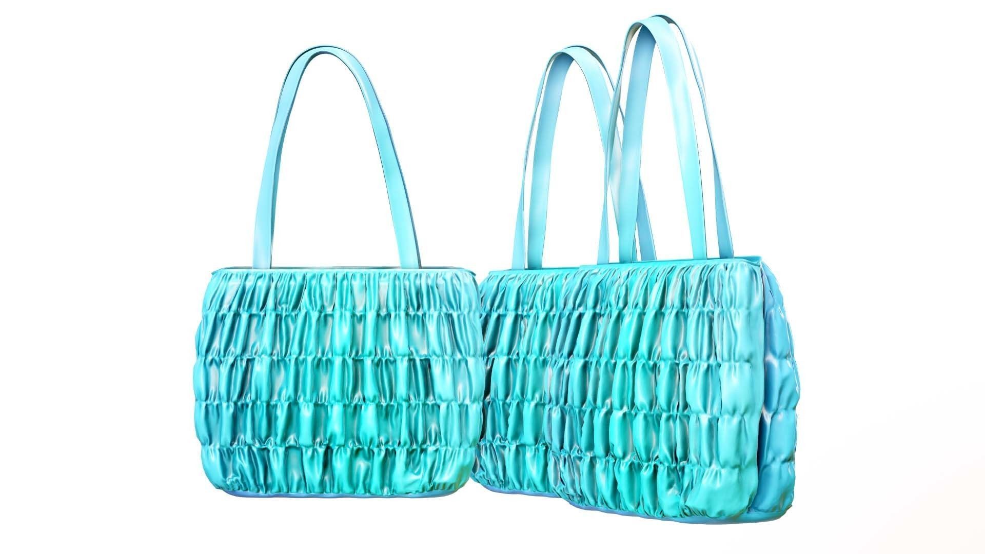 Elegant Woman Handbag Low-poly 3D model_13