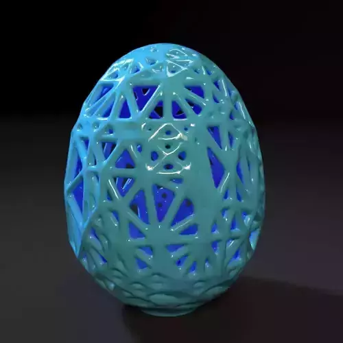 The Egg easter made of plastic