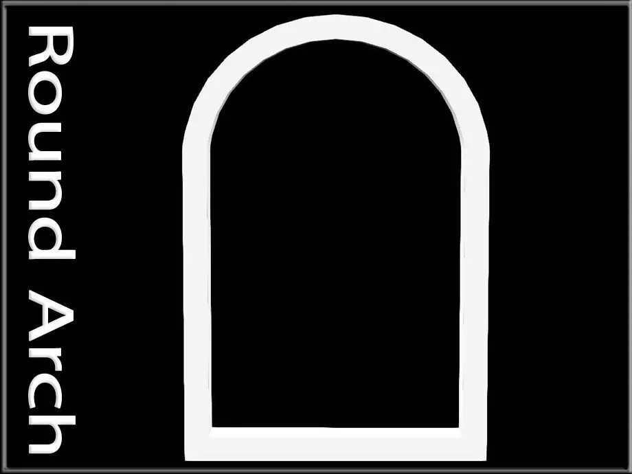 Round Arch Low-poly 3D model_0