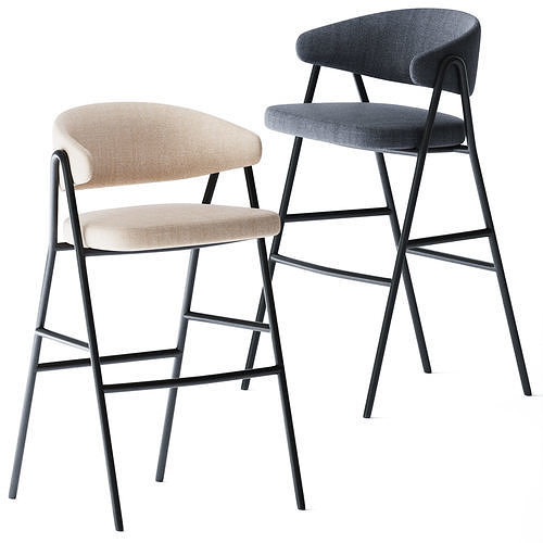 Bar stool Chia by Parla Design 3D model